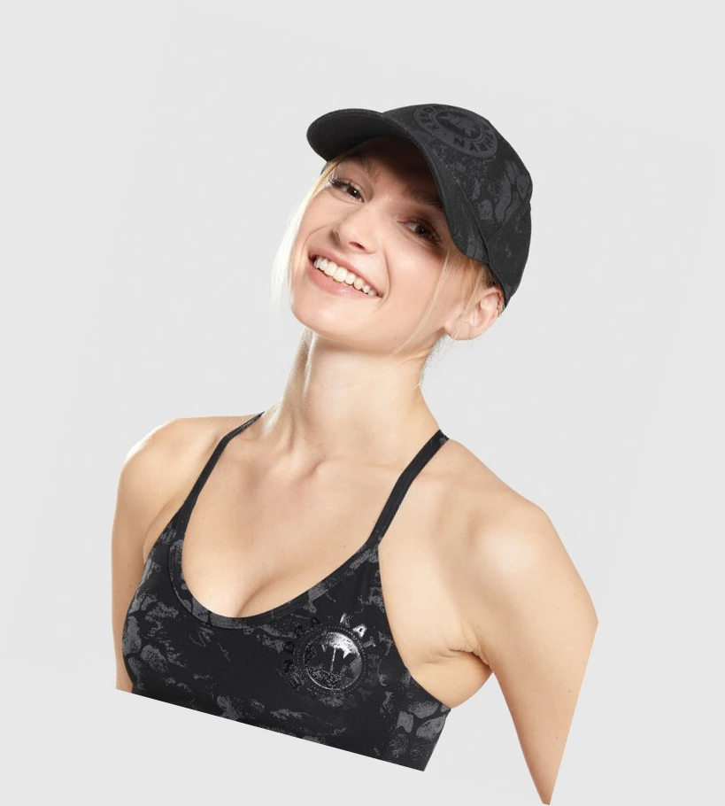 Dámské Headband Gymshark KK Fit Snapback Černé Maskáčové | CZ-4411185