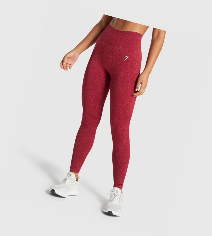 Dámské Legíny Gymshark Adapt Fleck Seamless High Waisted Vínové | CZ-4410765