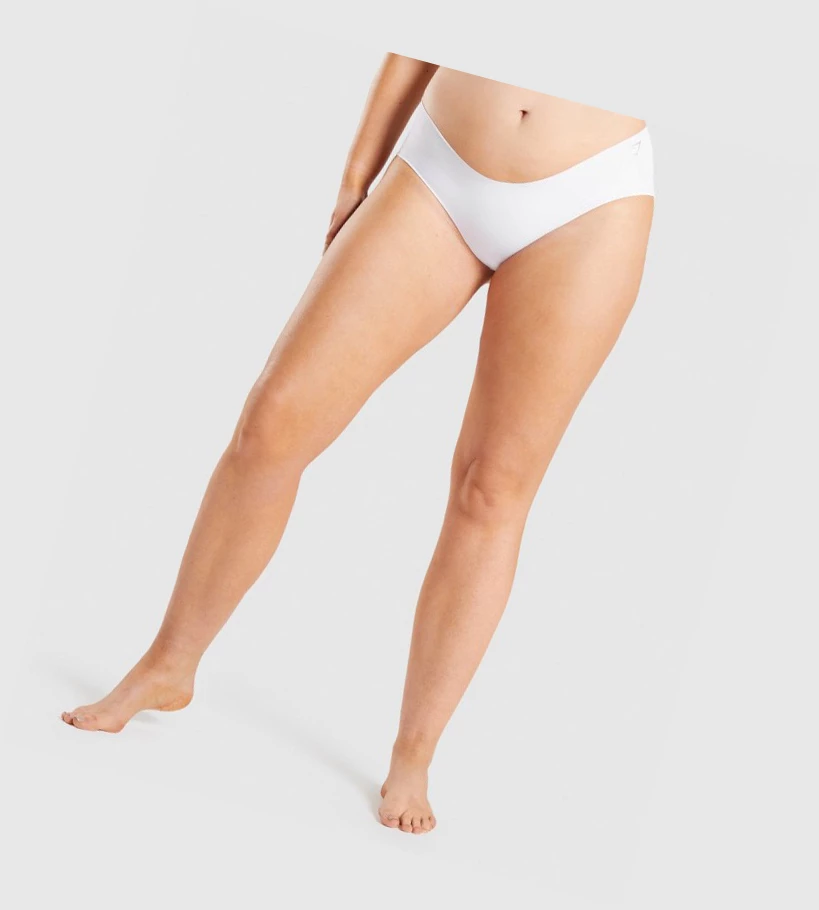 Dámské Spodní Prádlo Gymshark No VPL Hipster Bílé | CZ-4409315