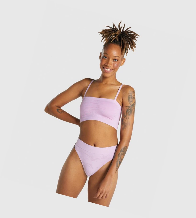 Dámské Spodní Prádlo Gymshark Seamless Bandeau Světle Růžové | CZ-4409314
