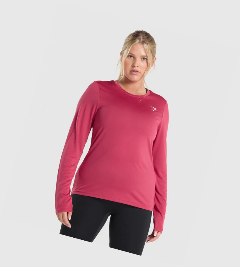 Dámské Tričko Gymshark Tréninková Růžové | CZ-4409911
