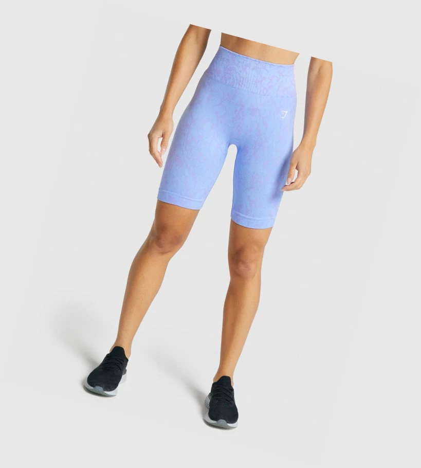 Dámské Šortky Gymshark Adapt Animal Seamless Cycling Světle Blankyt | CZ-4410596