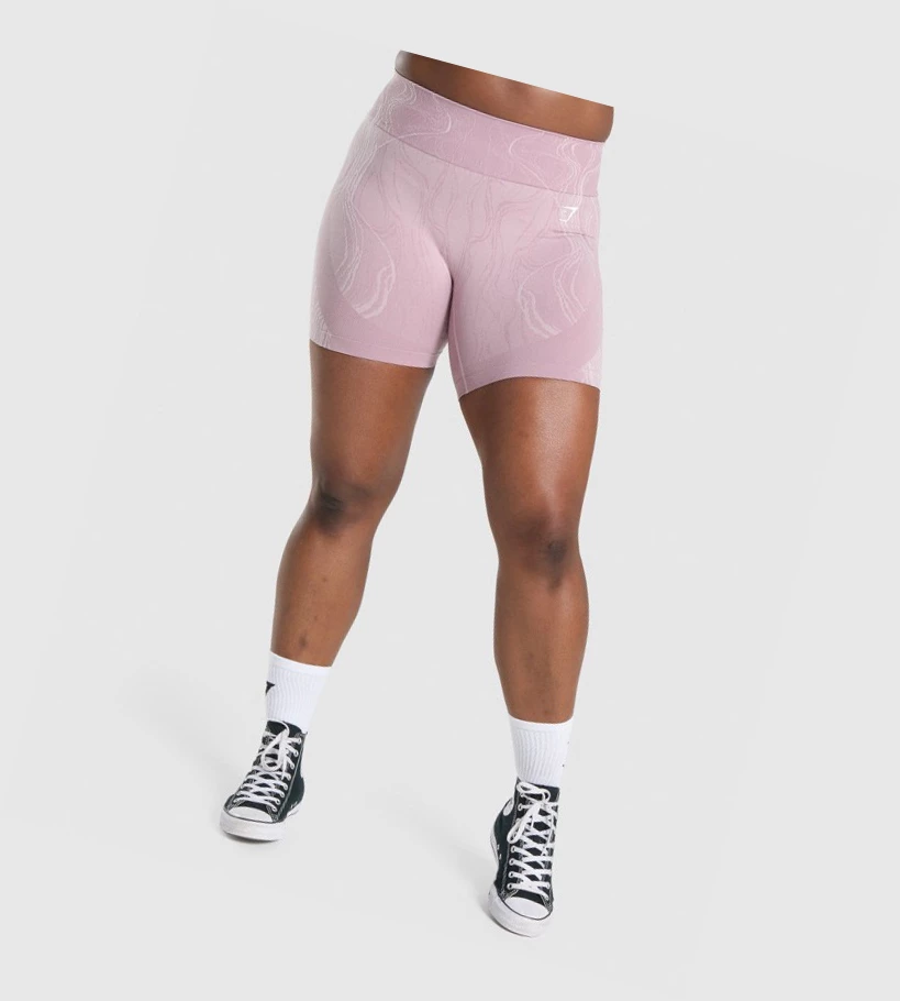 Dámské Šortky Gymshark Mercury Seamless Světle Fialové | CZ-4410640