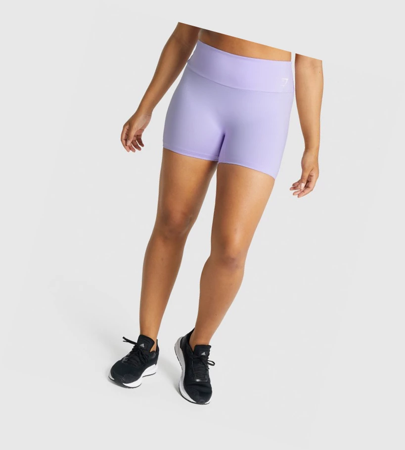 Dámské Šortky Gymshark Tréninková Světle Fialové | CZ-4410595