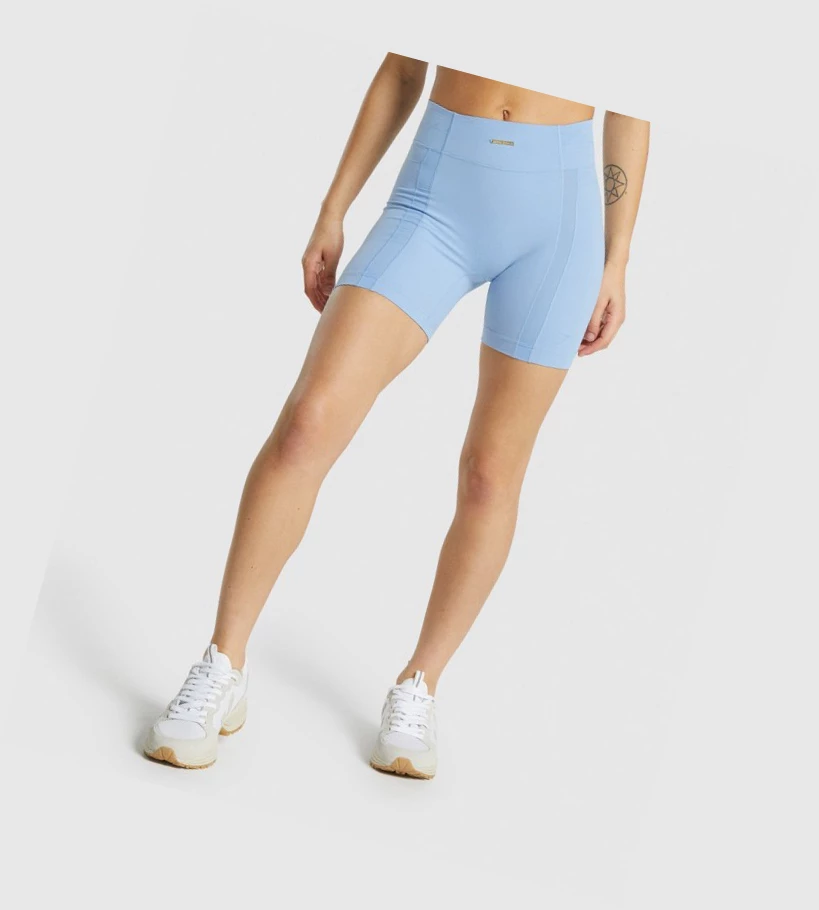 Dámské Šortky Gymshark Whitney Mesh Blankyt | CZ-4410625