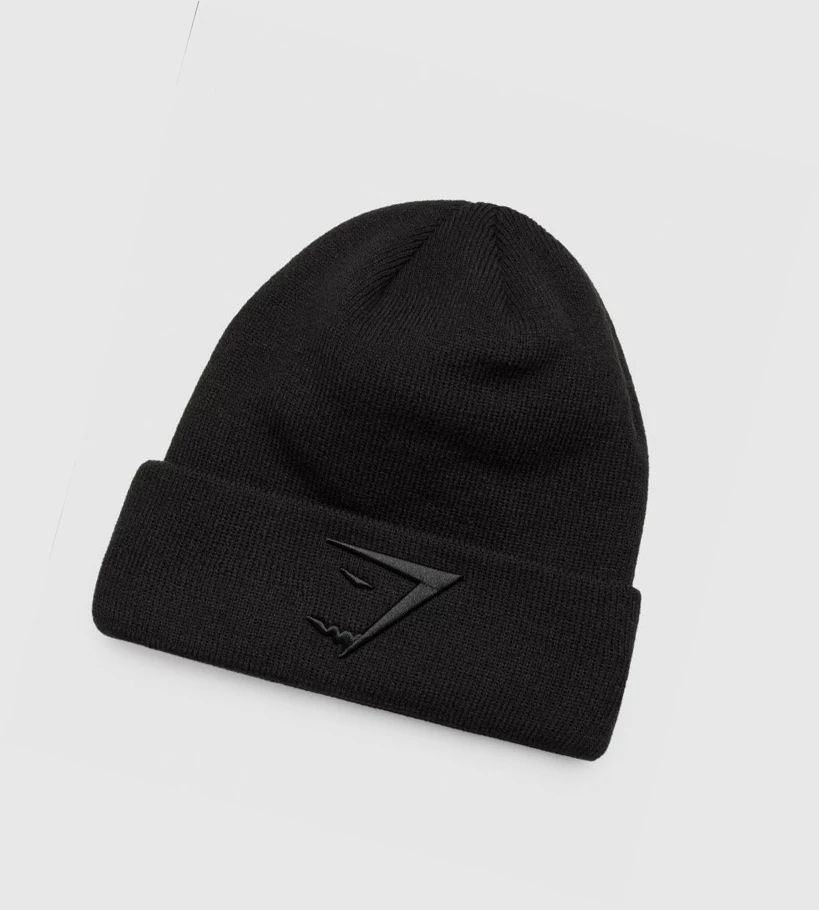 Pánské Headband Gymshark New Era Sharkhead Cuff Knit Černé | CZ-4411167